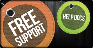 your site includes free support and our searchable help documents