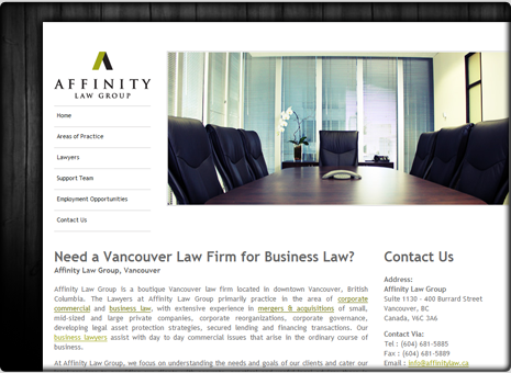 affinity law group example site